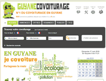 Tablet Screenshot of guyanecovoiturage.com